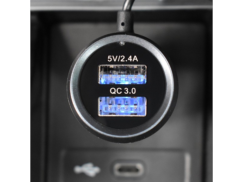 USB зарядно за автомобил с вградено радио Mega Drive 2.4 A USB FM 02787 - 12