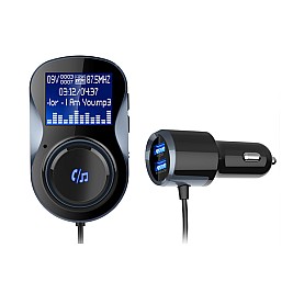 USB зарядно за автомобил с вградено радио Mega Drive 2.4 A USB FM 02787