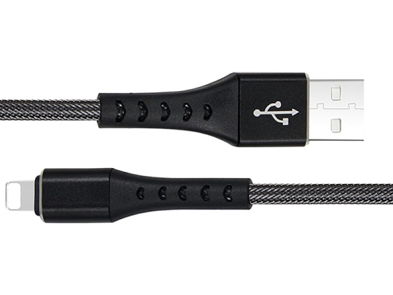 USB черен кабел за Iphone  Fish Lightning Mega Drive - 2