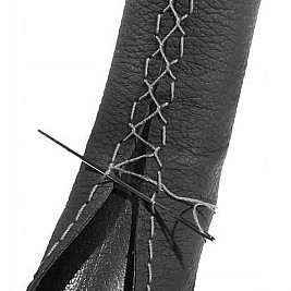 Калъф за Волан за Шиене от Естествена Кожа, Черен  37-38 cm