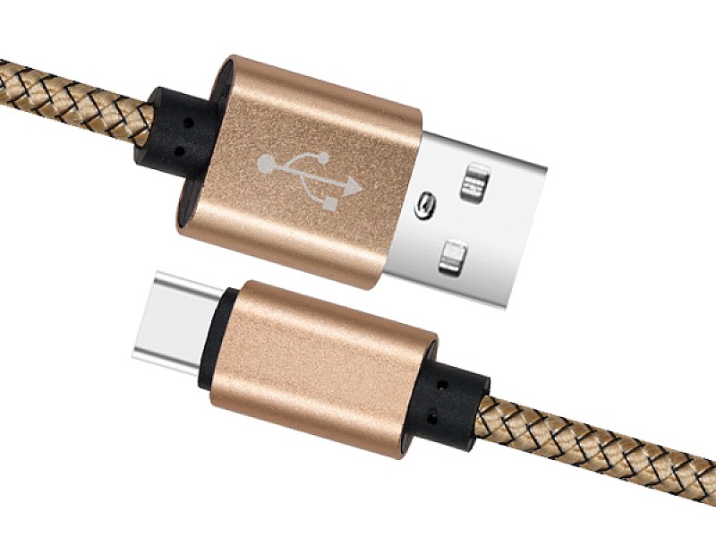 USB златен кабел TYPE-C 1 Mega Drive - 3