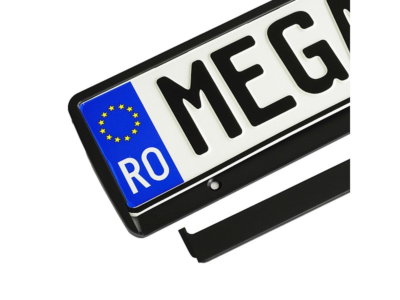 Табла за регистрационен номер MEGA DRIVE - черна - 2