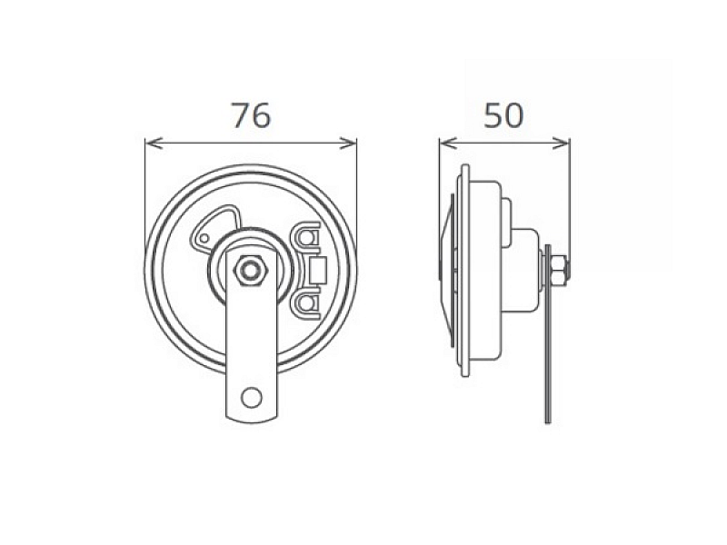 КЛАКСОН SEGER 55BI1200K 420Hz 12V - 3