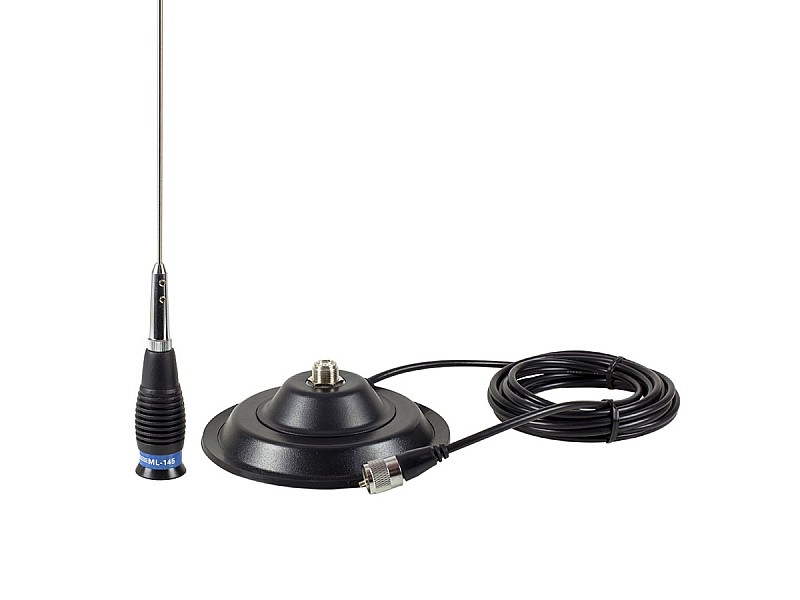 Антена CB PNI ML145 дължина 145 см, 26 - 28 Mhz, 400W с магнит PNI 145 / PL - 5