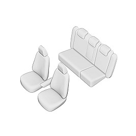 Калъфи за седалки за V.W. PASSAT 2011-2014