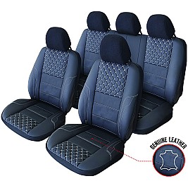 Калъфи за седалки - Кожени QUEEN BLACK UMB-W EXCLUSIVE