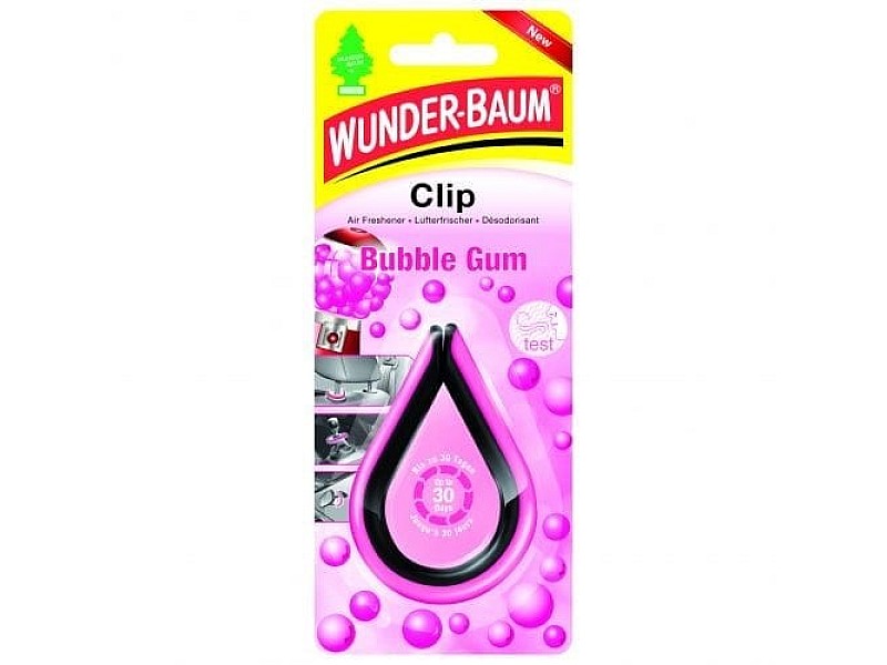 Ароматизатор за кола клипс  WUNDER-BAUM BUBBLE GUM