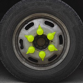 Капачки за джанти 32" с индикатори MEGA DRIVE 54.5 мм. Неоново жълти