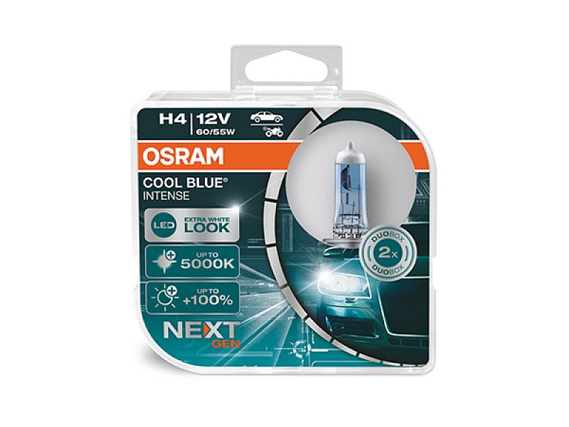 Крушки OSRAM 12V H4 60/55 W COOL BLUE INTENSE NextGen 2бр.