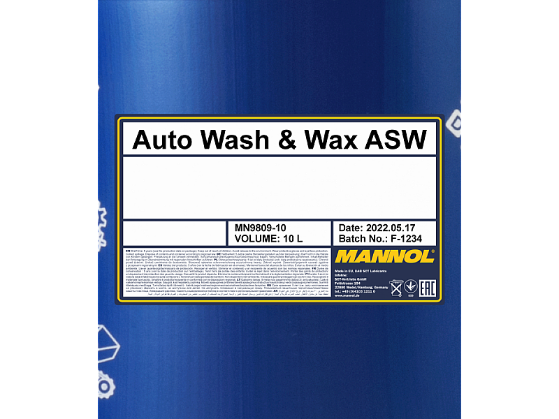 Авто шампоан и вакса Mannol SAMPON AUTO Wash & Wax 10L