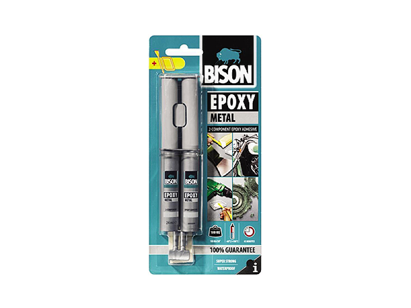 Двукомпонентно лепило BISON EPOXY METAL 24ml