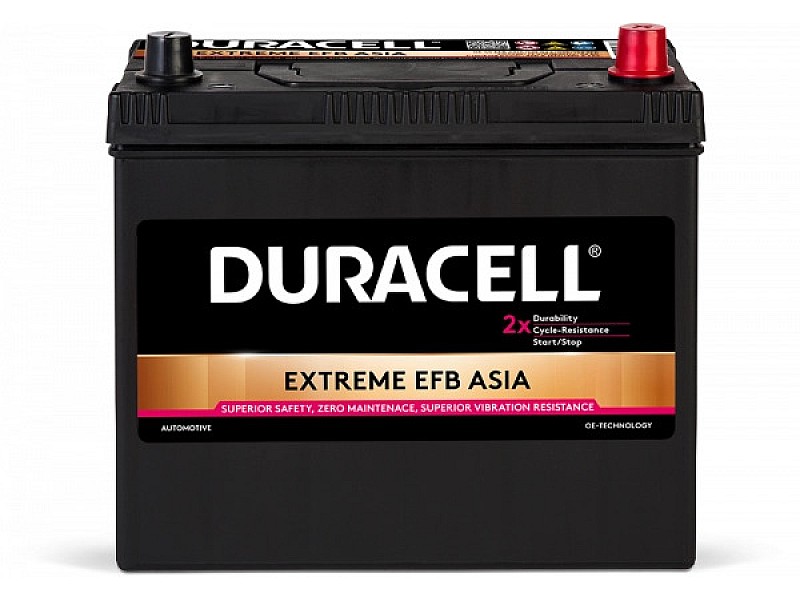Акумулатор Duracell Extreme EFB JIS 12V 55Ah 460A Д+