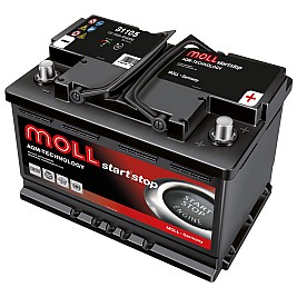 Акумулатор MOLL Start-Stop AGM 12V 105AH 950A Д+
