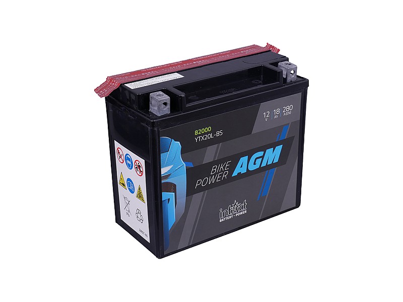 Мото акумулатор intAct Bike-Power AGM YTX20L-BS