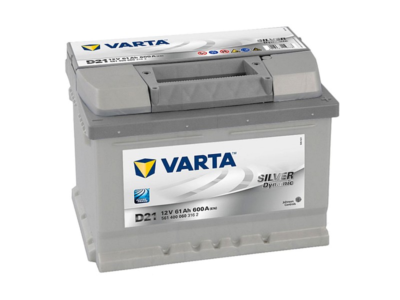 Акумулатор Varta Silver Dynamic 12V 61AH 600A D21 Д+