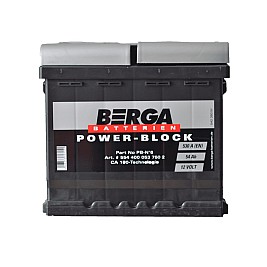 Акумулатор BERGA POWER BLOCK 54AH 530A R+
