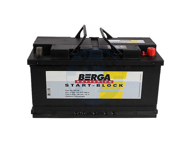Акумулатор BERGA START BLOCK 90AH 720A R+