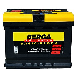 Акумулатор BERGA BASIC BLOCK 60AH 540A R+