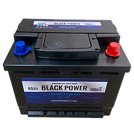 Акумулатор BLACK POWER 65Ah 560A R+