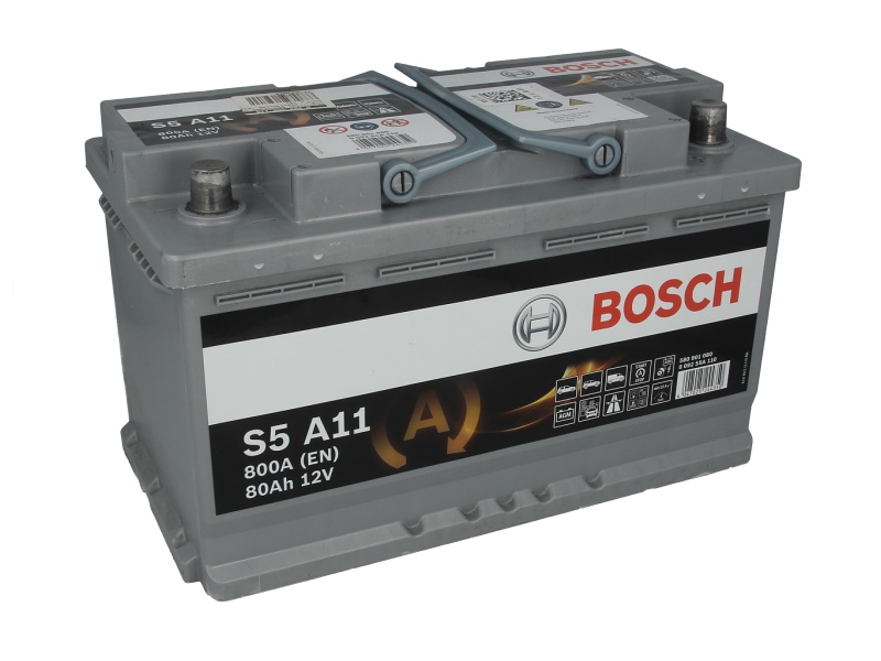 Акумулатор BOSCH S5A AGM S5A11 80Ah 800A R+
