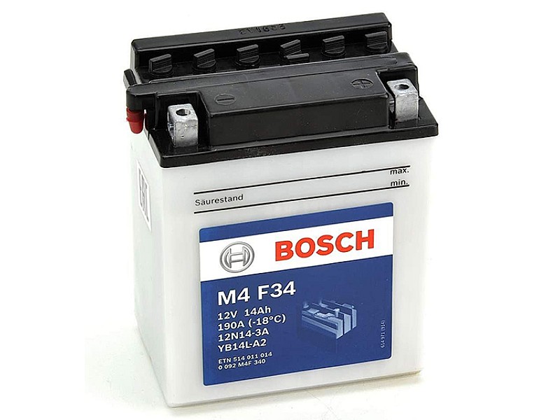 Акумулатор Bosch M4F34 YB14LA2 14Ah 190A 12V R+