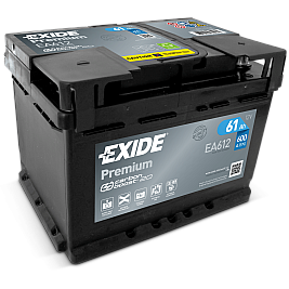 Акумулатор Exide Premium 61Ah 600A R+