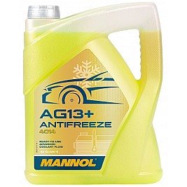 Жълт антифриз готов за употреба Mannol Antifreeze AG13+ (-40 °C) Advanced 4014 5 L