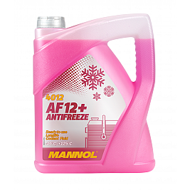 Червен антифриз готов за употреба Mannol Antifreeze AF12+ (-40 °C) Longlife 4012 5 L