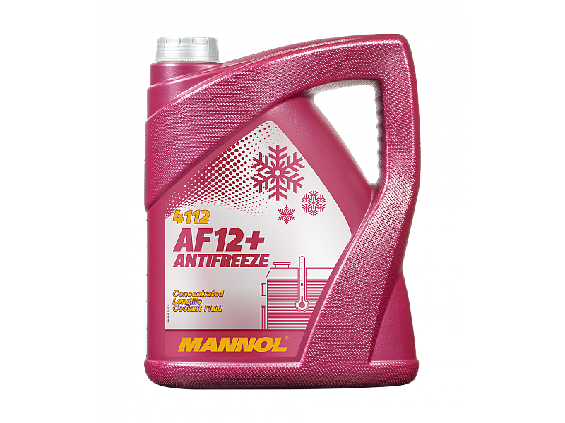 Червен антифриз концентрат Mannol Antifreeze AF12+ (-76 °C) Longlife 4112 5 L