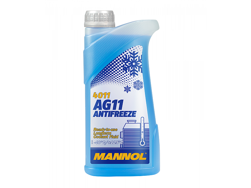 Син антифриз готов за употреба Mannol Antifreeze AG11 (-40 °C) Longterm 4011 1 L