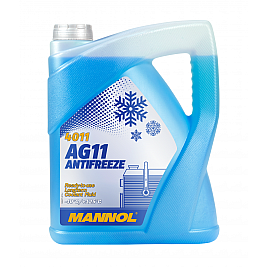 Син антифриз готов за употреба Mannol Antifreeze AG11 (-40 °C) Longterm 4011 5 L