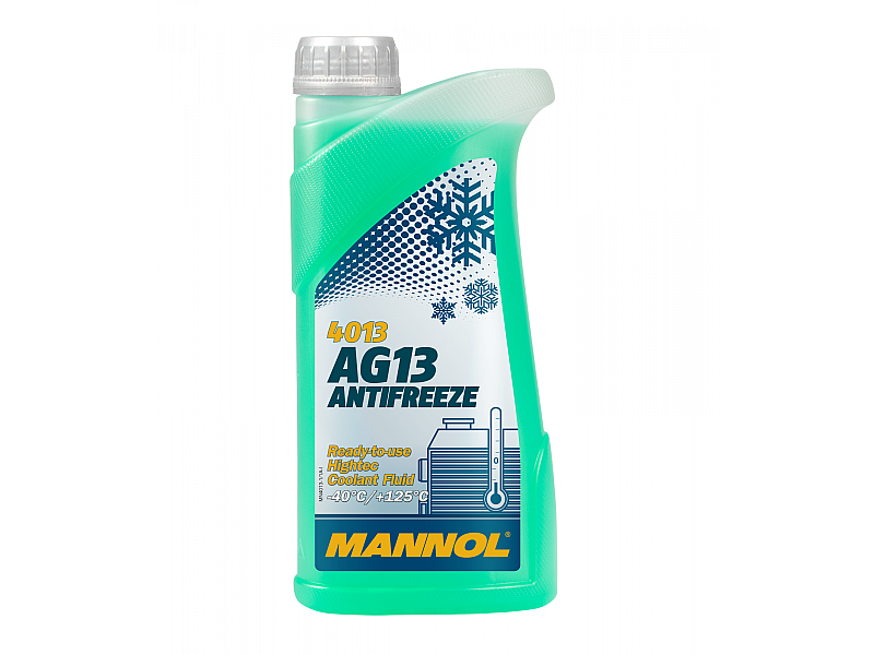 Зелен антифриз готов за употреба Mannol Antifreeze AG13 (-40 °C) Hightec 4013 1 L