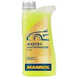 Жълт антифриз готов за употреба Mannol Antifreeze AG13+ (-40 °C) Advanced 4014 1 L