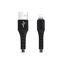 USB черен кабел за Iphone  Fish Lightning Mega Drive