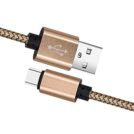 USB златен кабел TYPE-C 1 Mega Drive