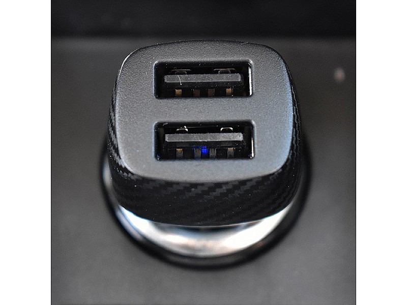 USB двойно зарядно за автомобил Mega Drive 2.4A 12W - 3