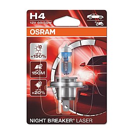 Крушка OSRAM 12V H4 60/55 W NIGHT BREAKER LASER +150% 1бр. блистер
