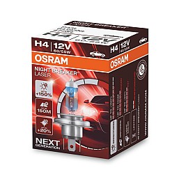 Крушка OSRAM 12V H4 60/55 W NIGHT BREAKER LASER +150% 1бр. кутия