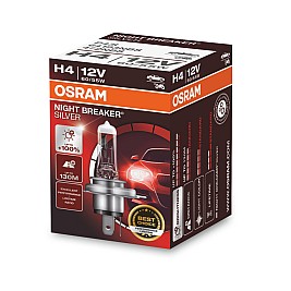 Крушка OSRAM 12V H4 60/55 W NIGHT BREAKER SILVER +100% 1бр. кутия