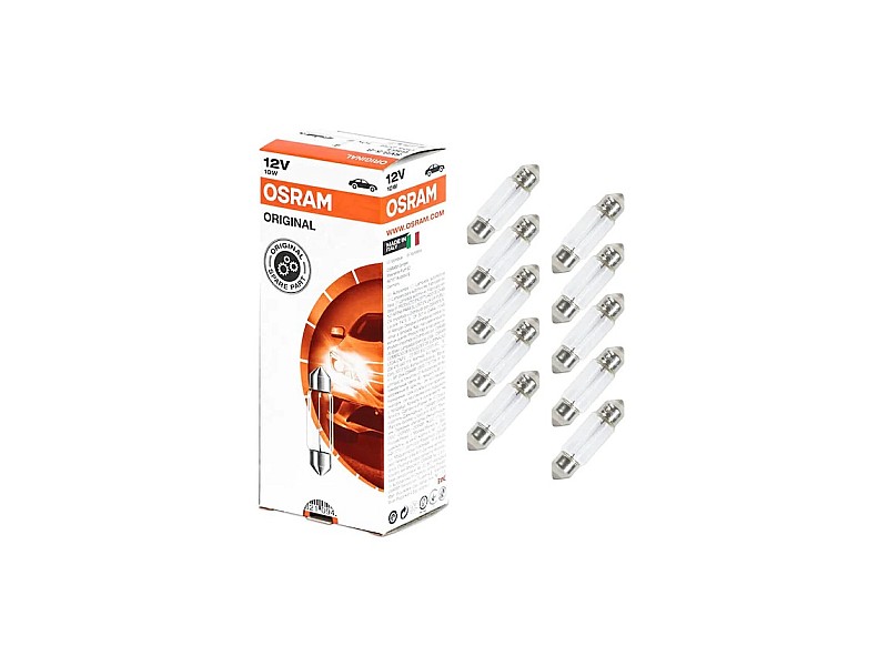 Крушки OSRAM 12V C10W ORIGINAL 10 бр.