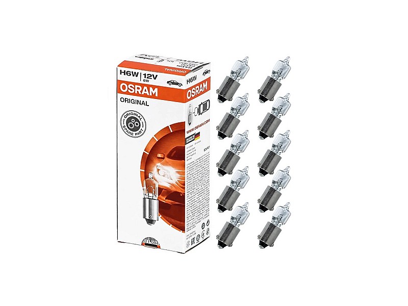 Крушки OSRAM 12V H6W ORIGINAL 10 бр.