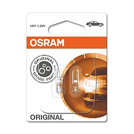 Крушки OSRAM 12V W1.2W ORIGINAL 2 бр. блистер