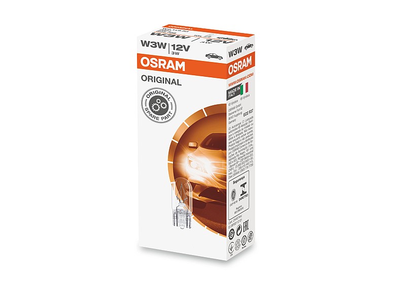 Крушки OSRAM 12V W3W ORIGINAL 10 бр.