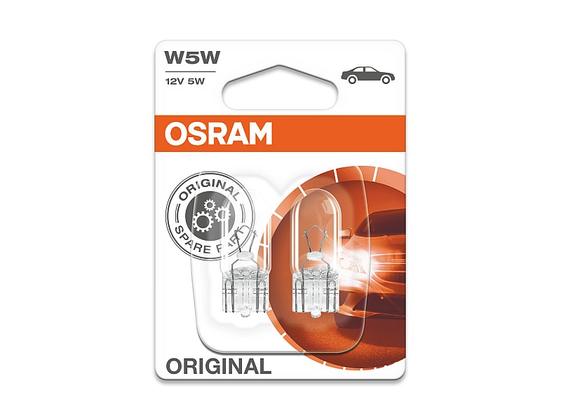 Крушки OSRAM 12V W5W ORIGINAL 2 бр. блистер