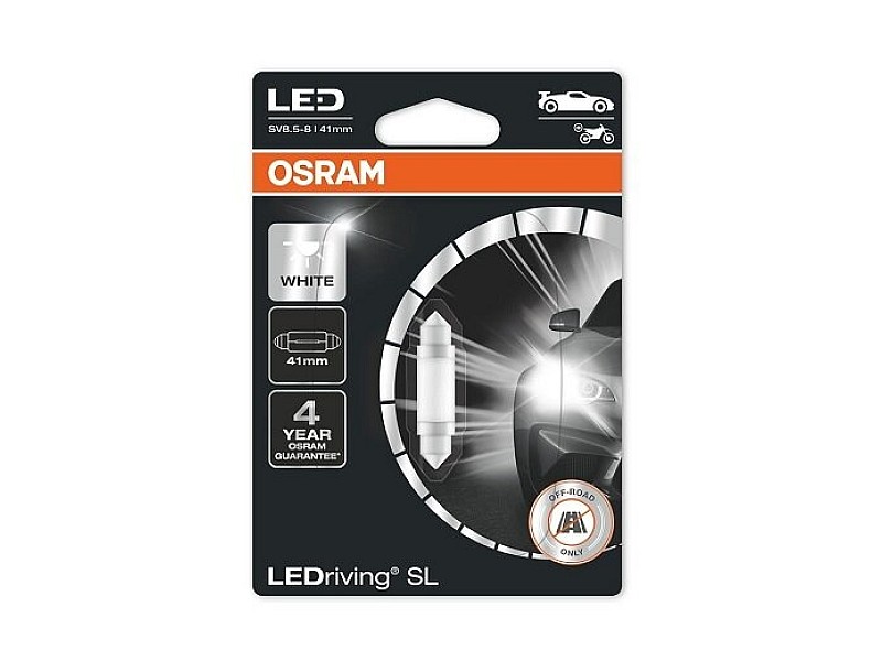 Крушки OSRAM LEDRIVING SL C5W, 12V, 0,5W 41мм. 1бр.