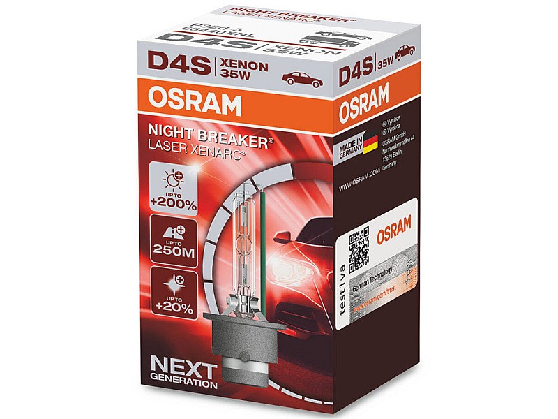 Крушки OSRAM Xenarc Night Breaker Laser D4S 35W 1бр.