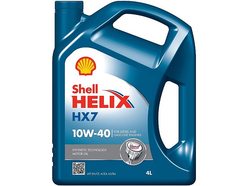 Масло SHELL HELIX HX7 10W-40 4L