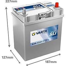 Акумулатор Varta Dynamic SLI ASIA 12V 40AH 330A A14  Д+