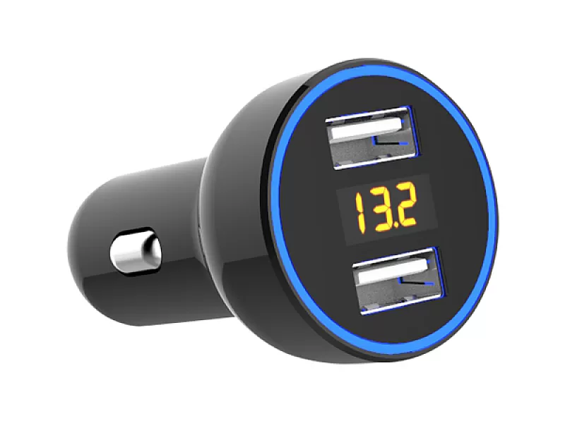 USB двойно зарядно за автомобил Mega Drive 18W 02791 - 7 USB двойно зарядно за автомобил Mega Drive 18W 02791 - 7