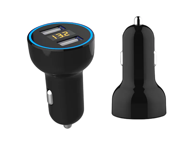 USB двойно зарядно за автомобил Mega Drive 18W 02791 - 2 USB двойно зарядно за автомобил Mega Drive 18W 02791 - 2